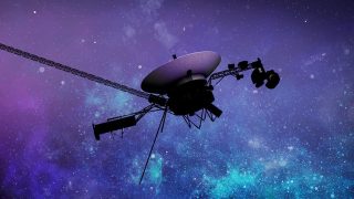 A Voyager 1 űrhajó művészi ábrázolása