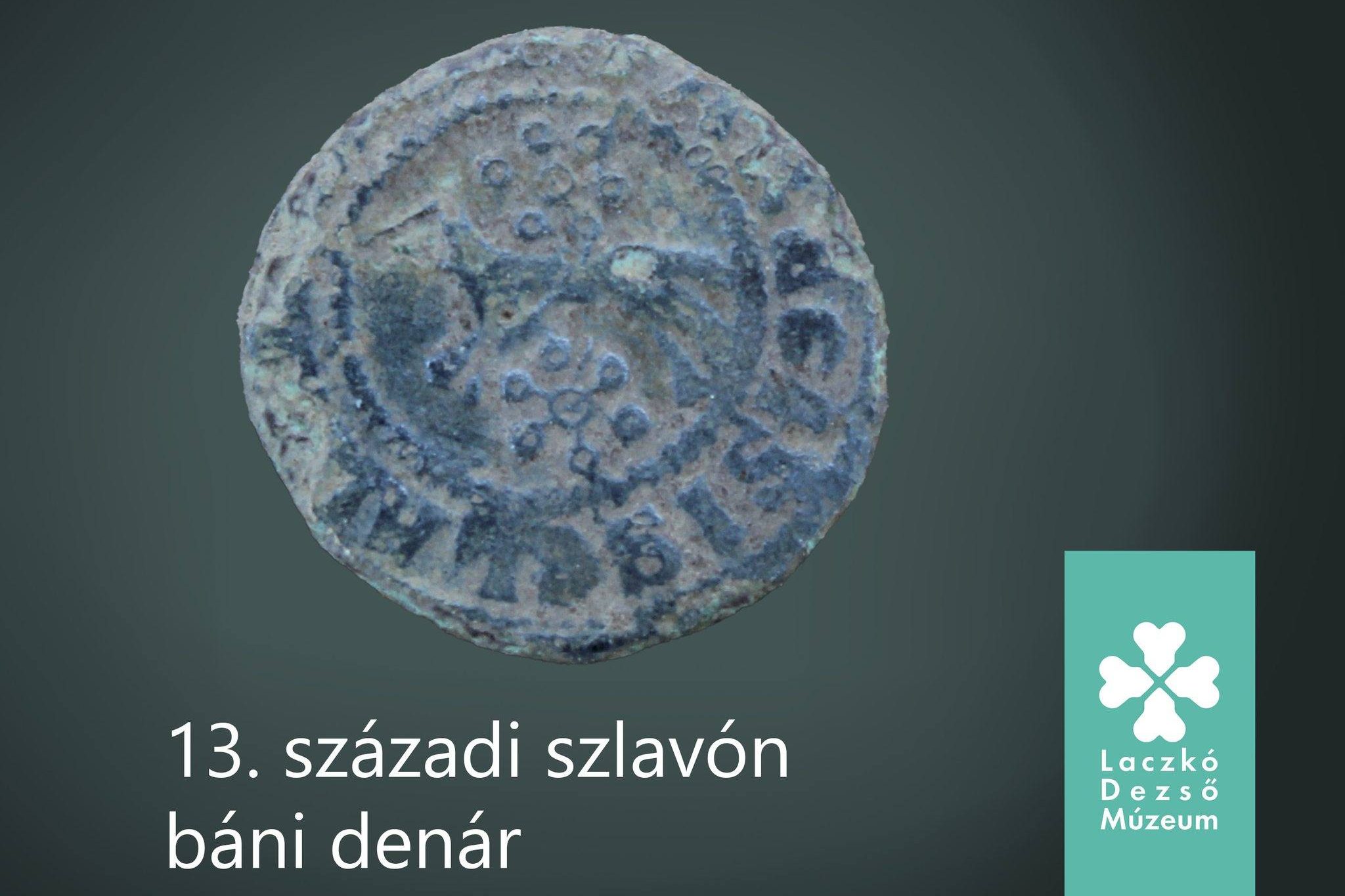 13. századi pénzérme.