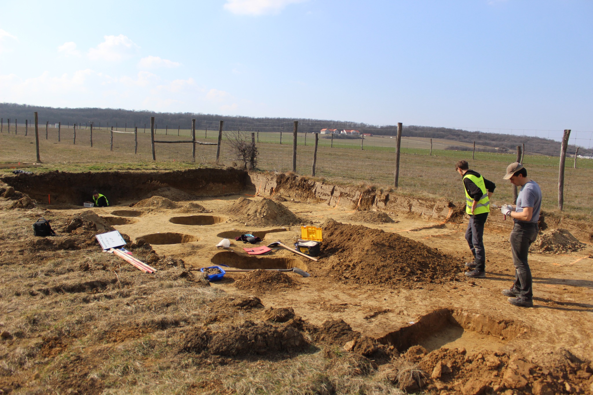 A feltárások helyszíne.