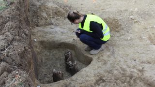 A feltárások helyszíne.