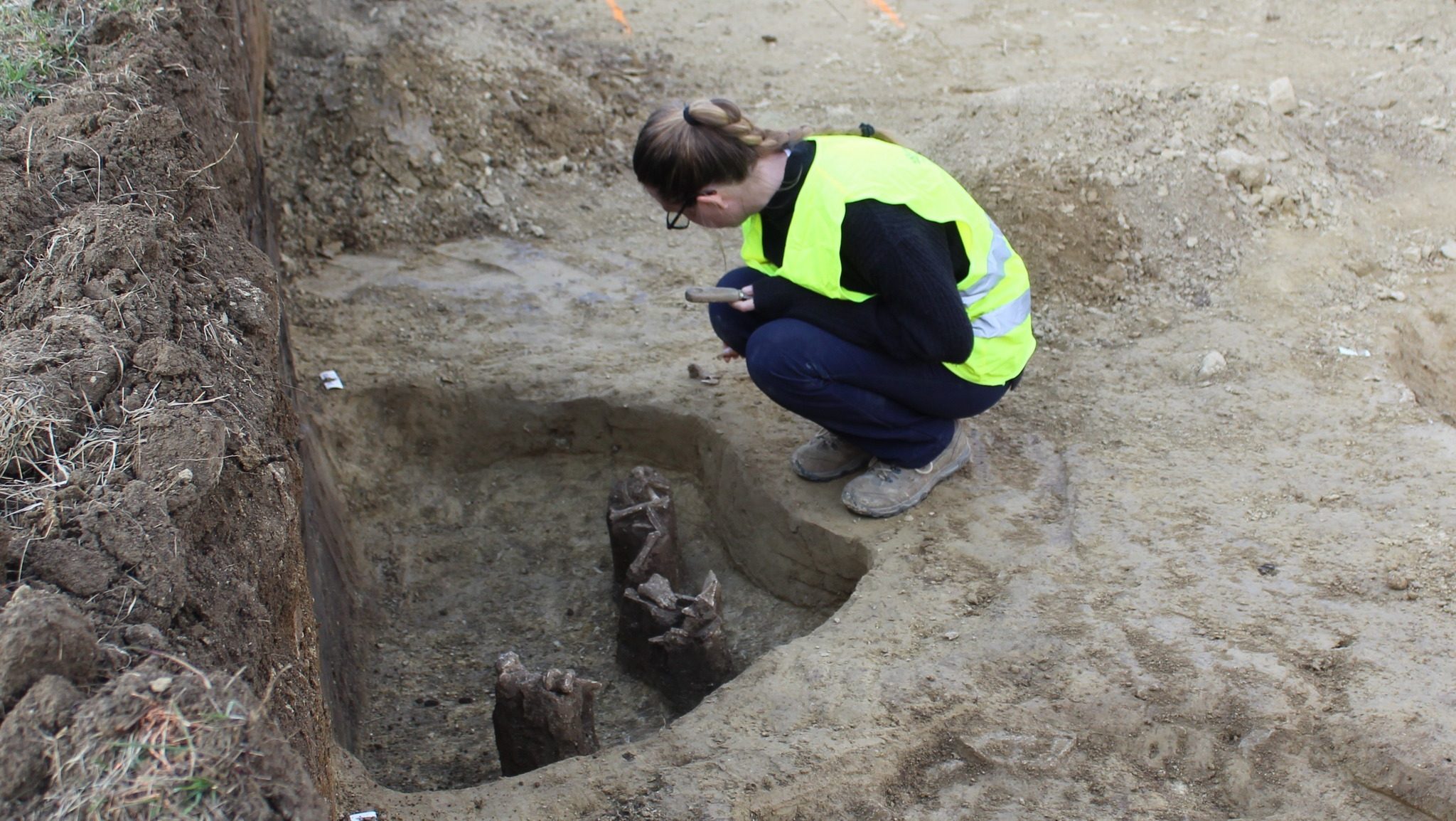 A feltárások helyszíne.