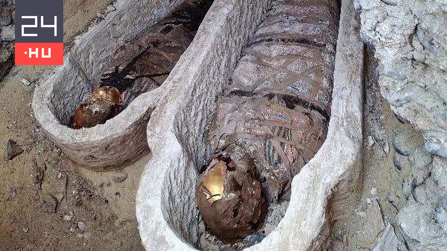 Aranynyelvű múmiákat találtak Egyiptomban