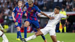Lamine Yamal és Jude Bellingham a Real Madrid és a Barcelona őszi bajnokiján.