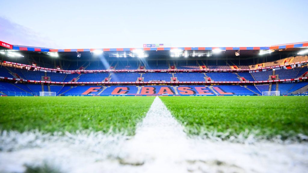27 March 2026, Switzerland, Basel: Soccer, Men: International match, Switzerland - Germany, St. Jakob-Park. Overview of the stadium before the match. Photo: Tom Weller/dpa