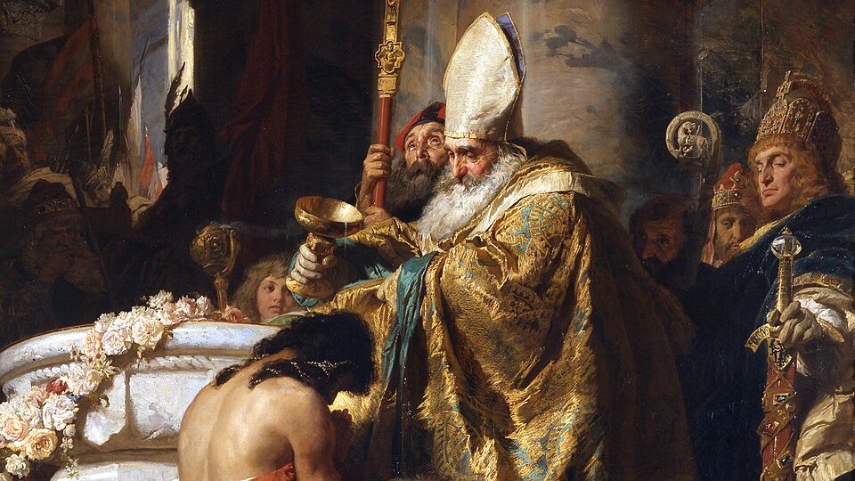 Vajk megkeresztelése