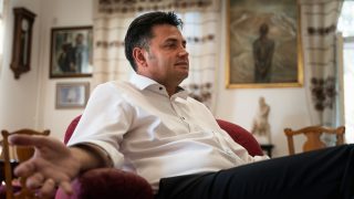 Interjú Márki-Zay Péterrel a Hódmezővásárhelyi Városházán a rezsi-és energiaárak emelkedéséről 2022. augusztus 30-án, Image: 718444793, Fotó: Szajki Bálint / 24.hu