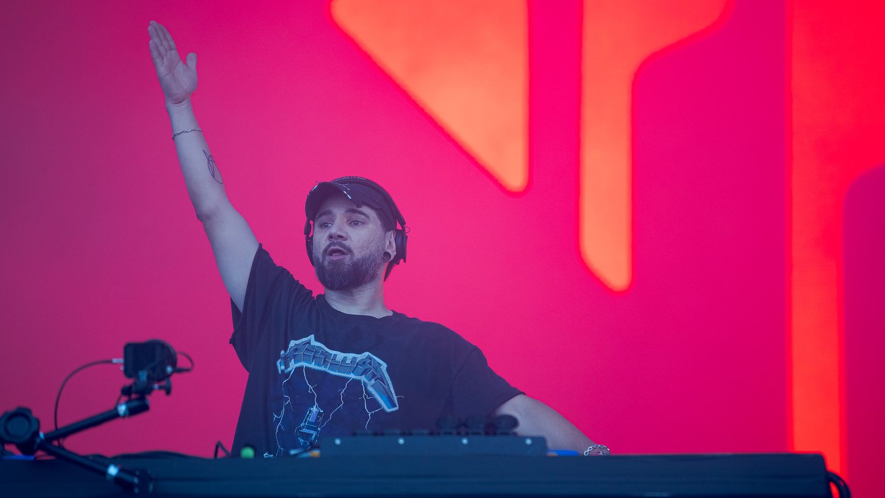 Skrillex koncertje a Sziget fesztiválon 2024-ben.