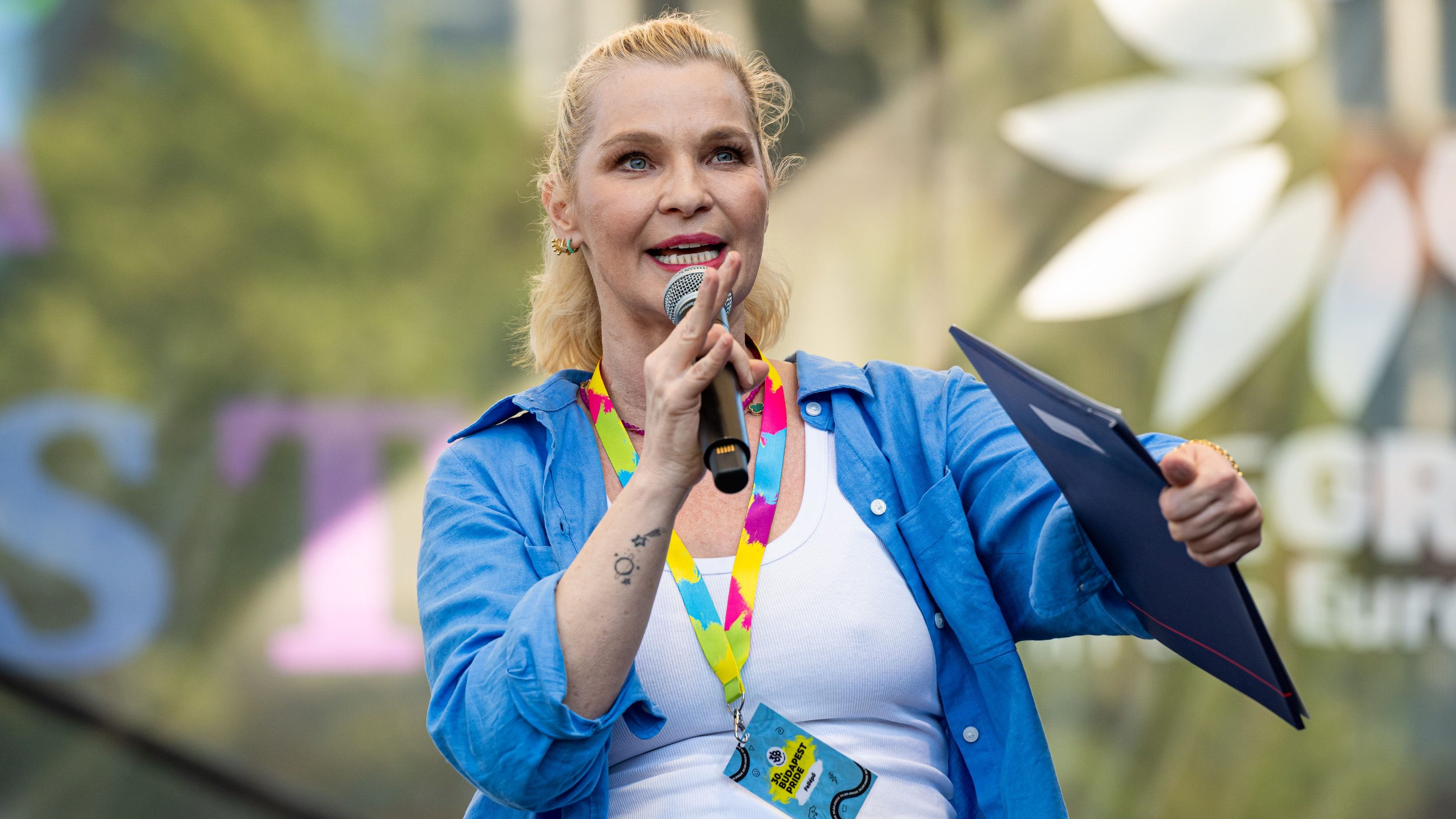 Lilu a 30. Budapest Pride felvonuláson 2025. június 28-án.