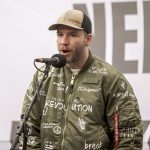 Molnár Áron a gödi Samsung gyár környezetszennyezése miatt rendezett tüntetésen.