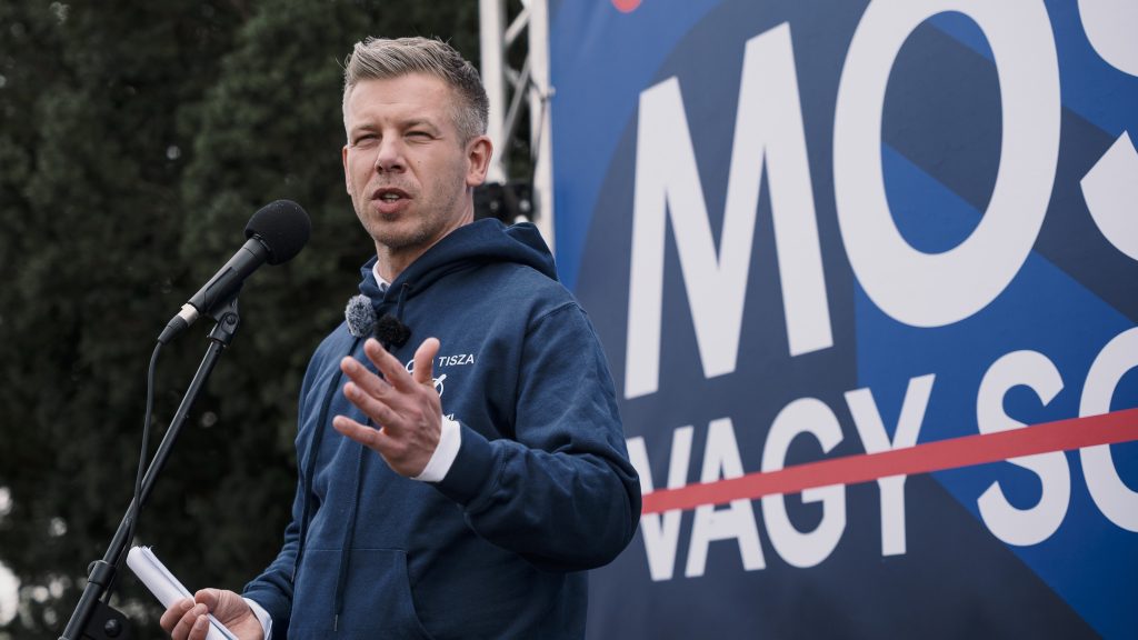 Magyar Péter Vácon: Ezt a választást a Tisza és Magyarország meg fogja nyerni