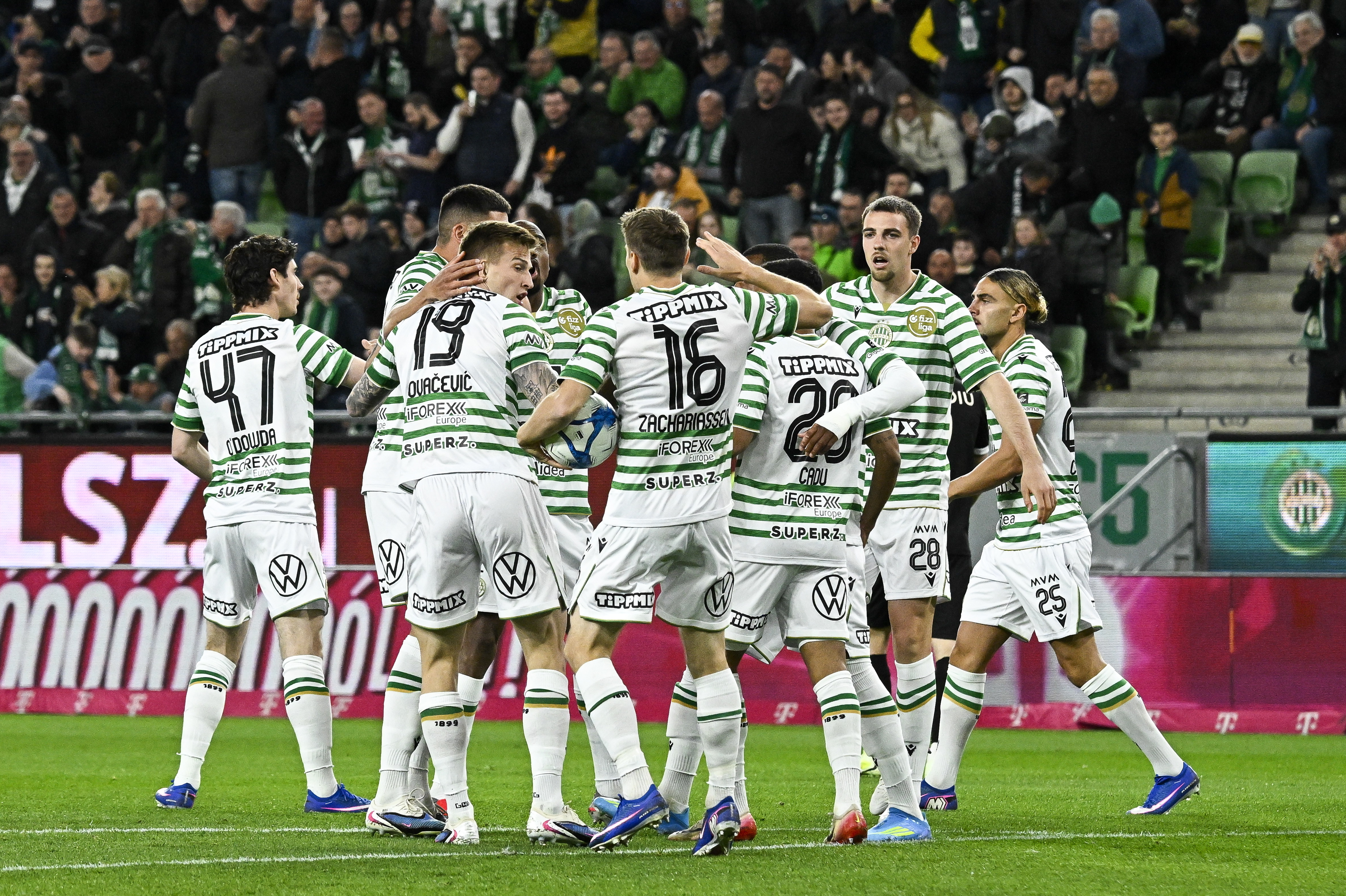 A Fradi gólöröme.