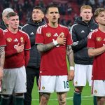 Osváth Attila, Schön Szabolcs, Lukács Dániel és Schäfer András (b-j) a Magyarország - Görögország barátságos labdarúgó-mérkőzés után a Puskás Arénában .