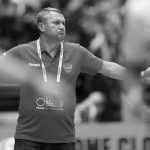 Russia's head coach Eduard Koksharov during the Men's European Handball Championship, preliminary round Group E, match between Iceland and Russia at Malmo Arena, Sweden, on Monday Jan. 13, 2020. Photo Andreas Hillergren / TT code10600