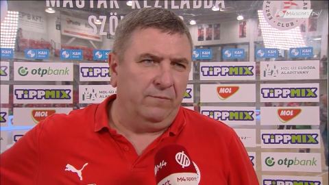 Elek Gábor, az Esztergom vezetőedzője.