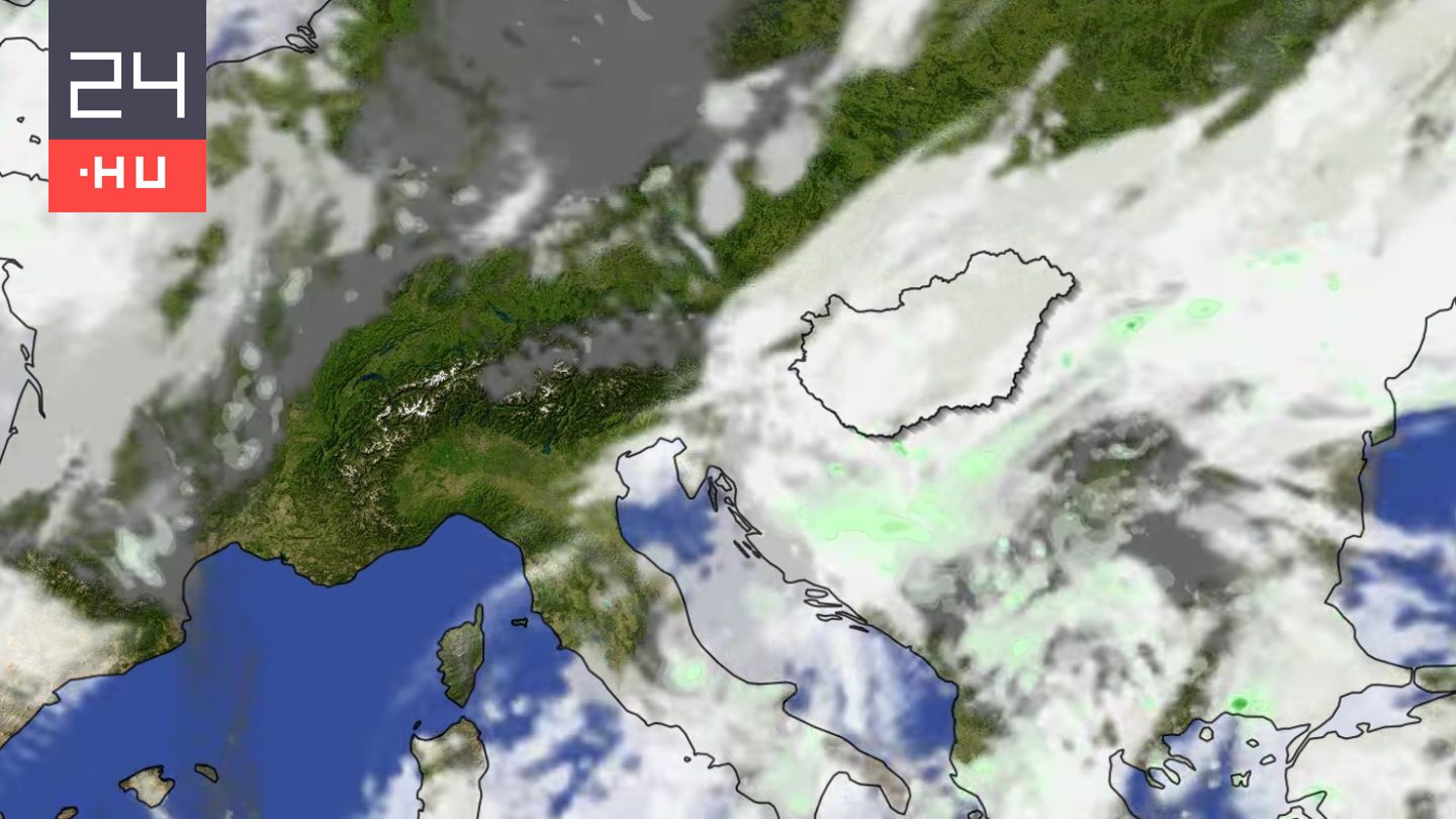 Poros felhőzettel borítja be Magyarországot az Erminio ciklon