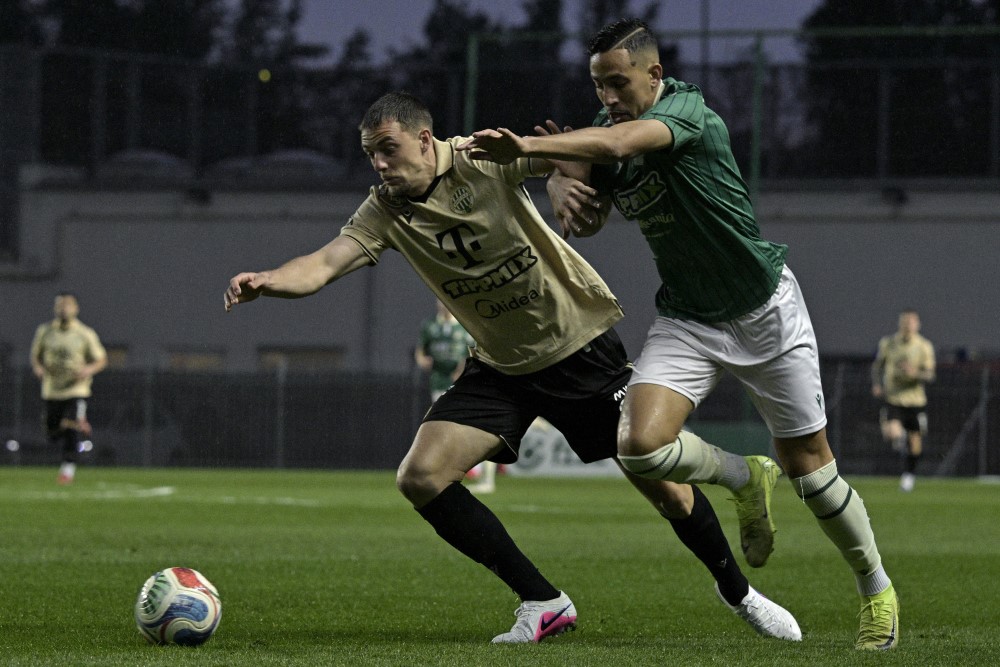 Győr-Ferencváros rangadó a labdarúgó NB I-ben.
