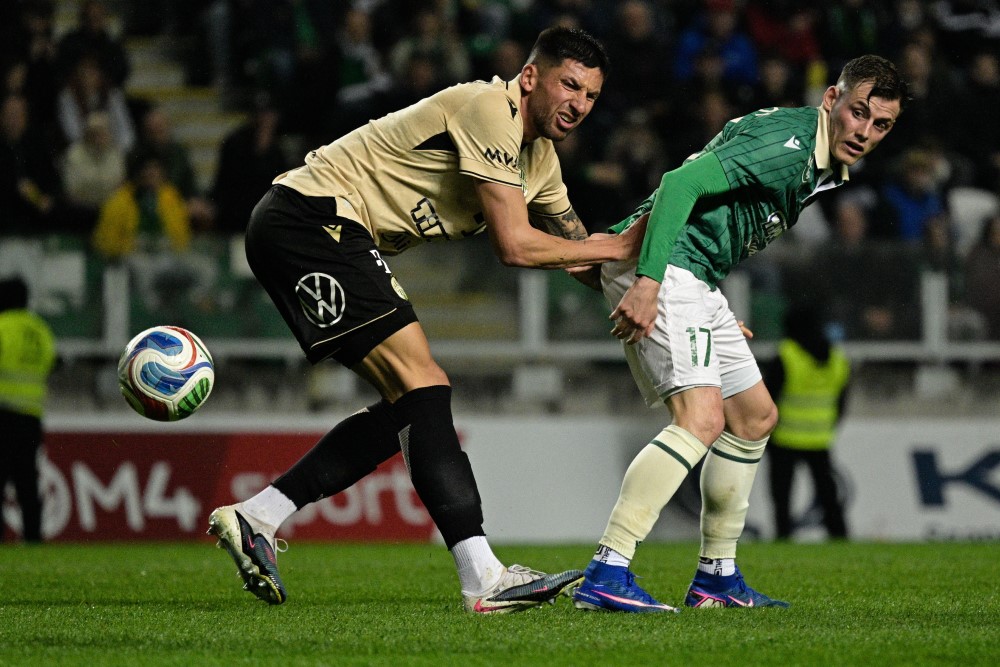 Győr-Ferencváros rangadó a labdarúgó NB I-ben.