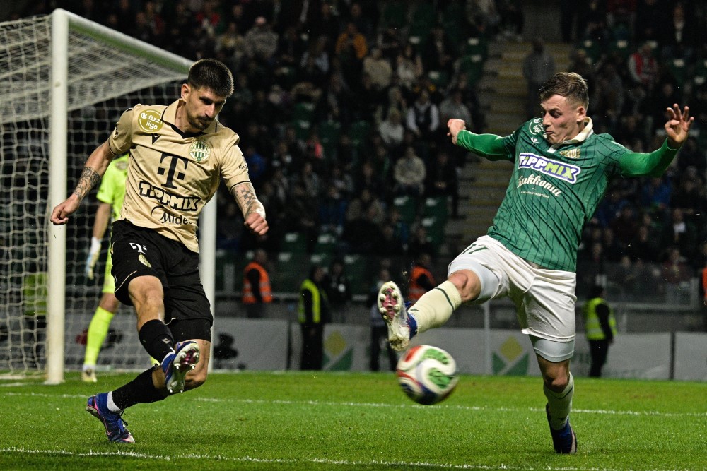 Győr-Ferencváros rangadó a labdarúgó NB I-ben.