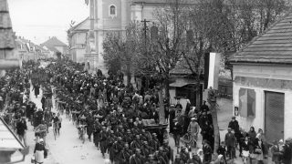 magyar honvédek bevonulnak Lendvára