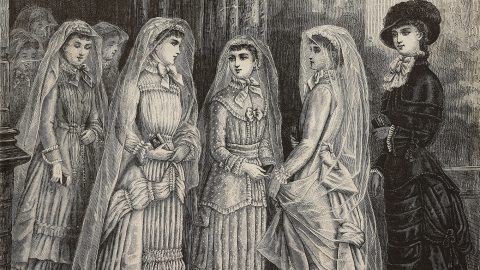 Fiatal lányok a 19. századból