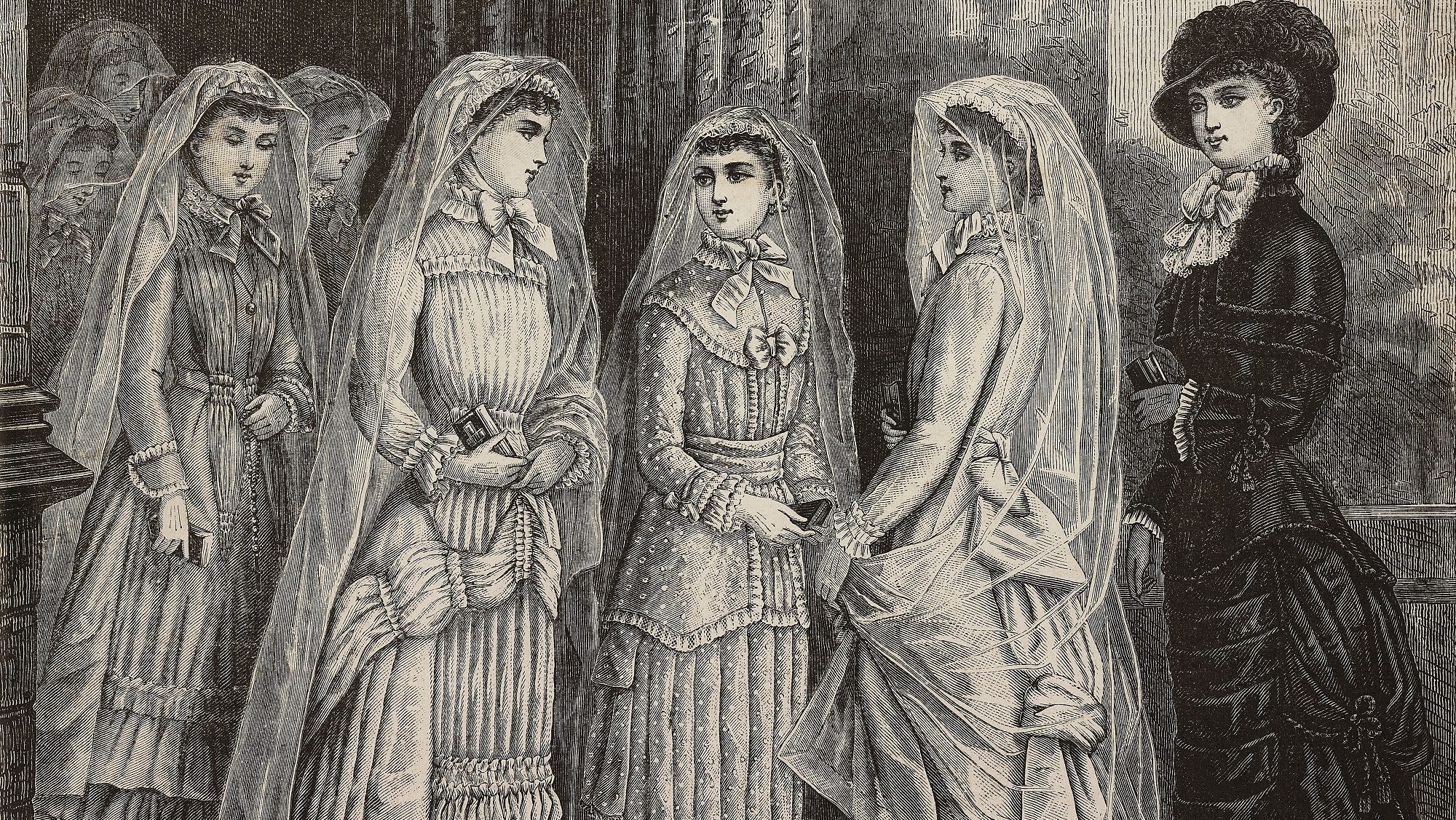 Fiatal lányok a 19. századból