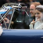 Vilmos herceg és Katalin hercegné az esküvőjük napján 2011. április 29-én.