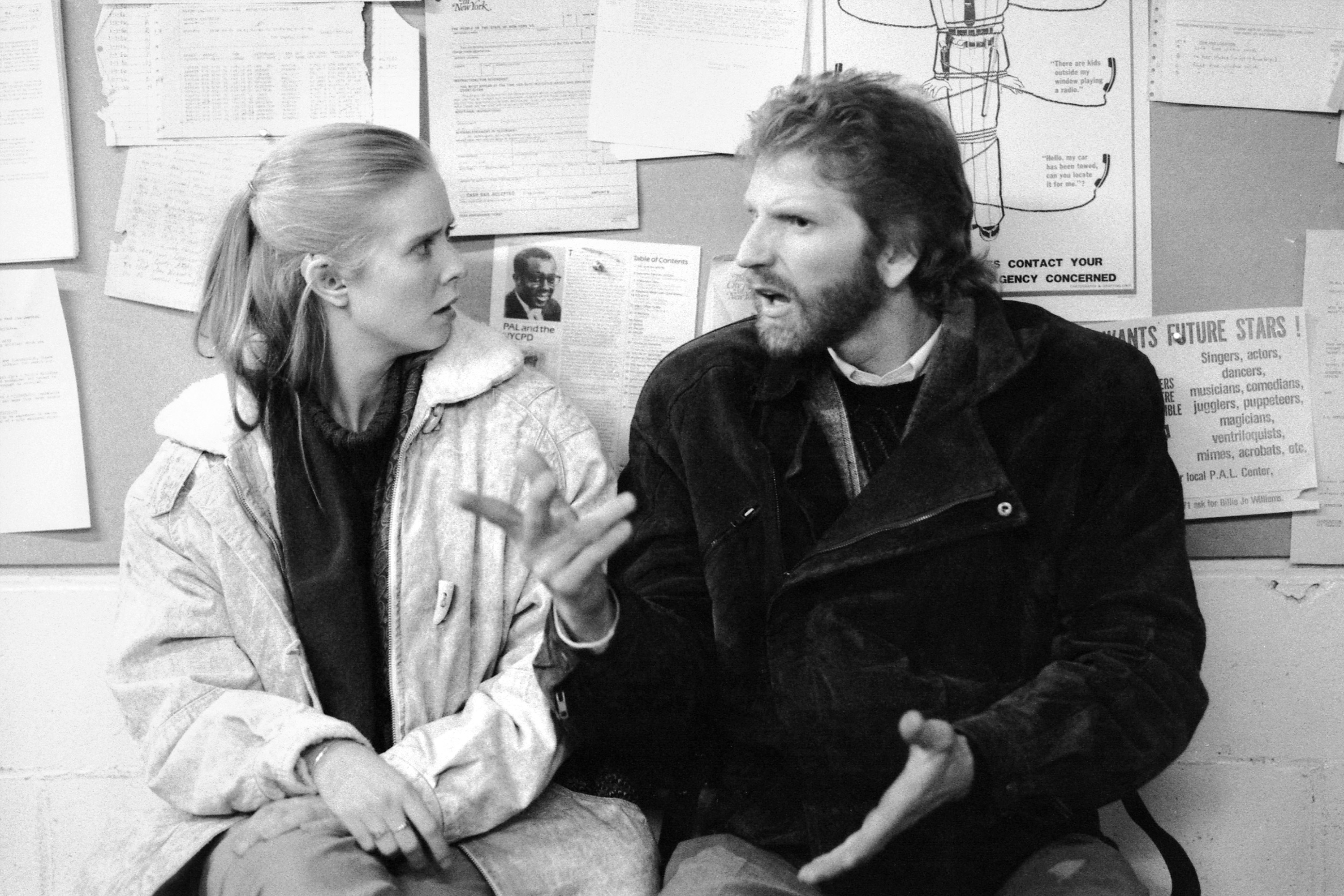 Cynthia Nixon Howie Seago mellett a The Equalizer című sorozat egy epizódjában, 1989-ben.