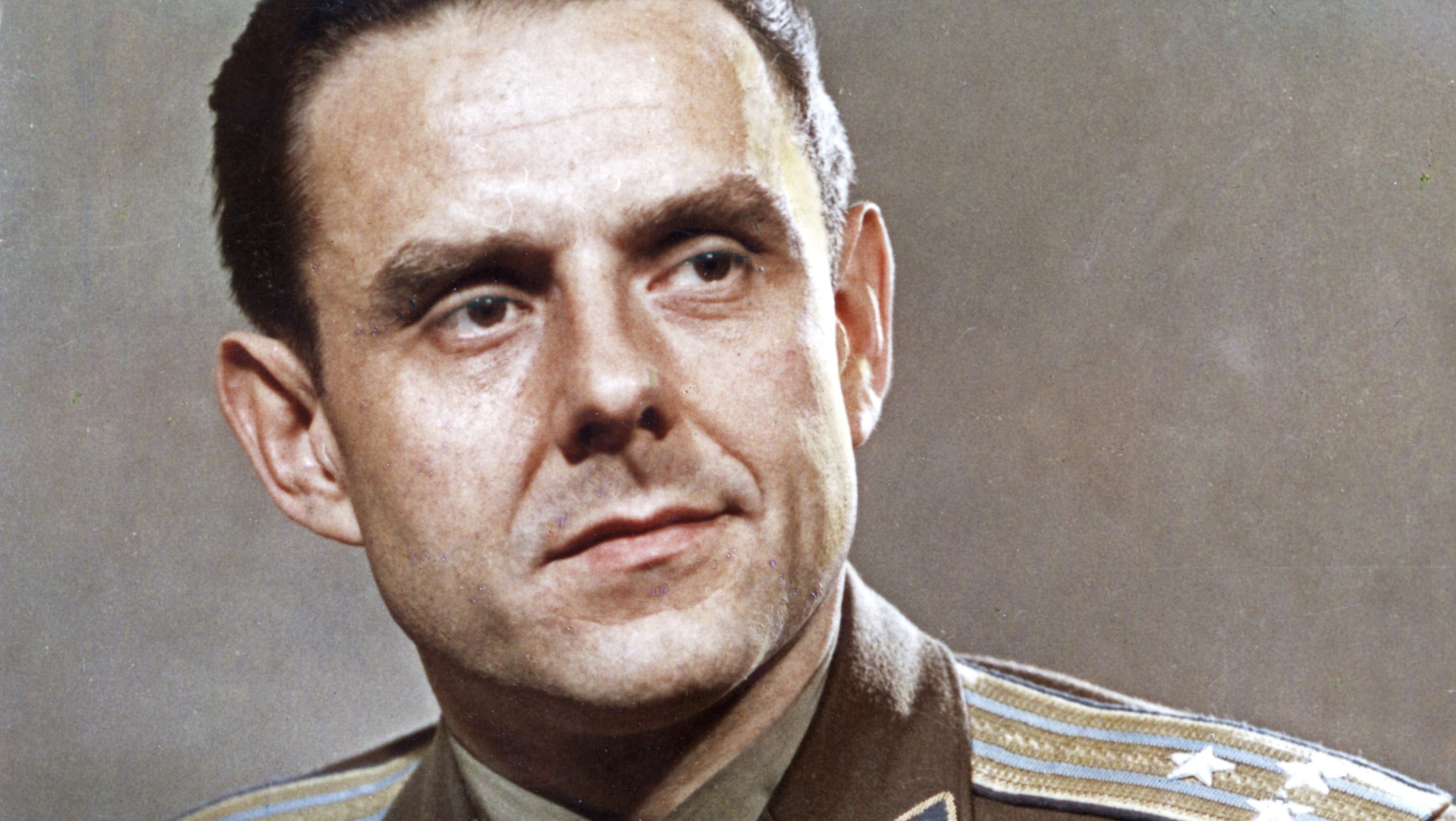 Vlagyimir Komarov, a Szojuz-1 pilótája.