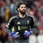 Alisson az utolsó tétmeccsen, amin még pályára tud lépni.