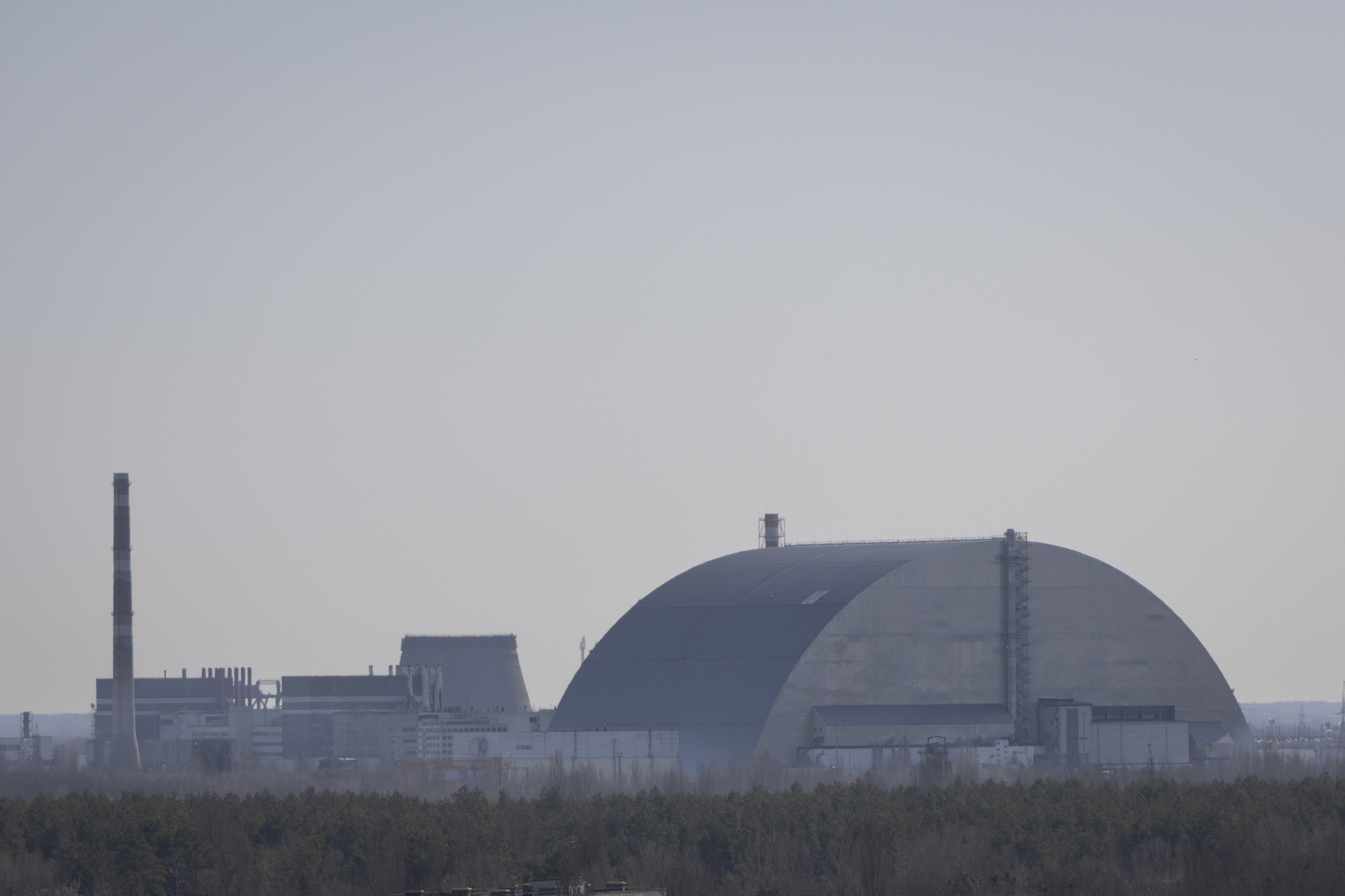 A csernobili új védőépület.