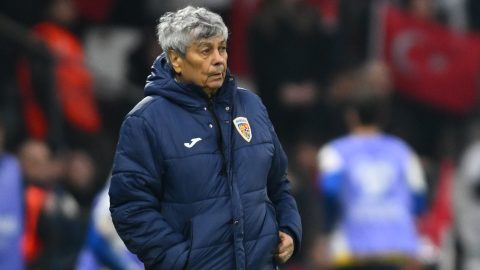 Mircea Lucescu a világbajnoki pótselejtezőn.
