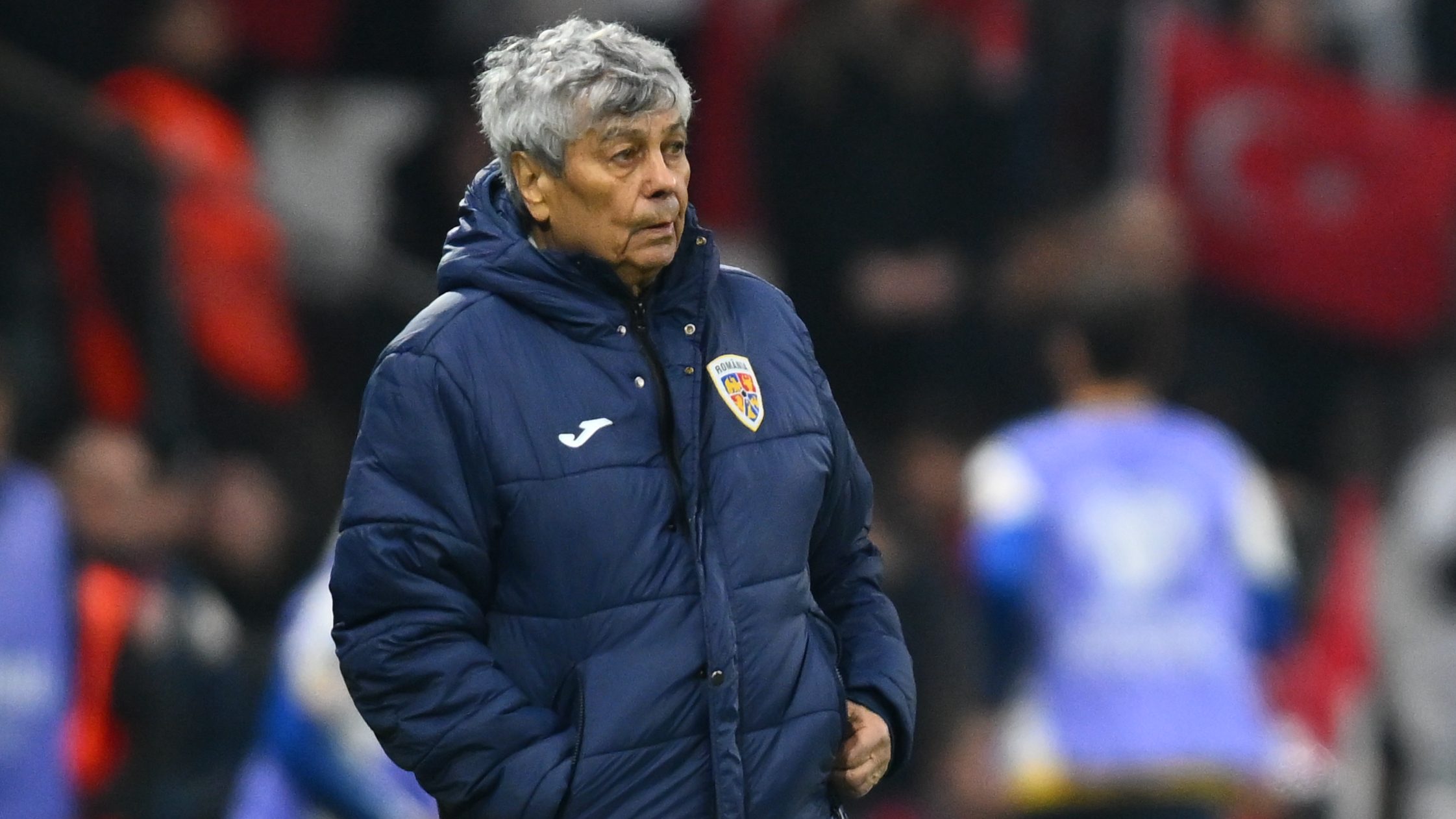 Mircea Lucescu a világbajnoki pótselejtezőn.