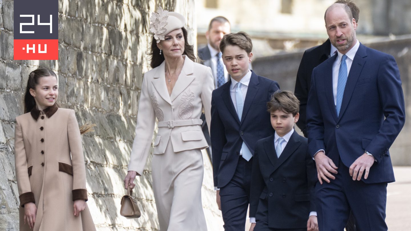 Galéria: Újra a királyi családdal együtt ünnepelte a húsvétot Katalin hercegné