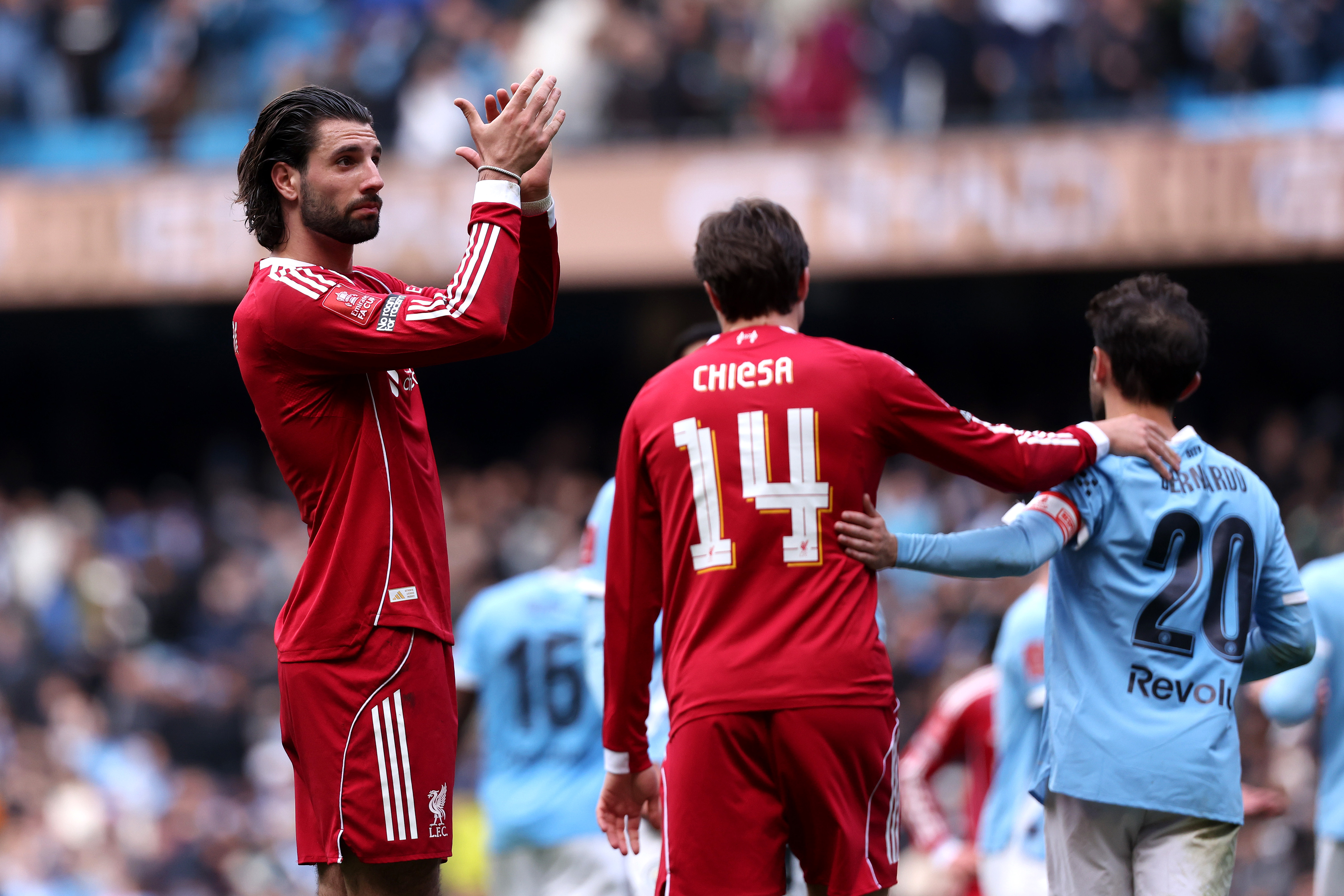 Szoboszlai Dominik a Manchester City elleni vereség után.