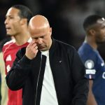Arne Slot a PSG-Liverpool BL-negyeddöntő után.