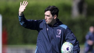 Andoni Iraola a Bournemouth edzésén.