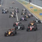 A Japán Nagydíj rajtja.