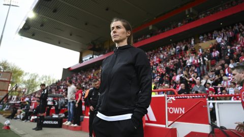 Marie-Louise Eta, az Union Berlin vezetőedzője.