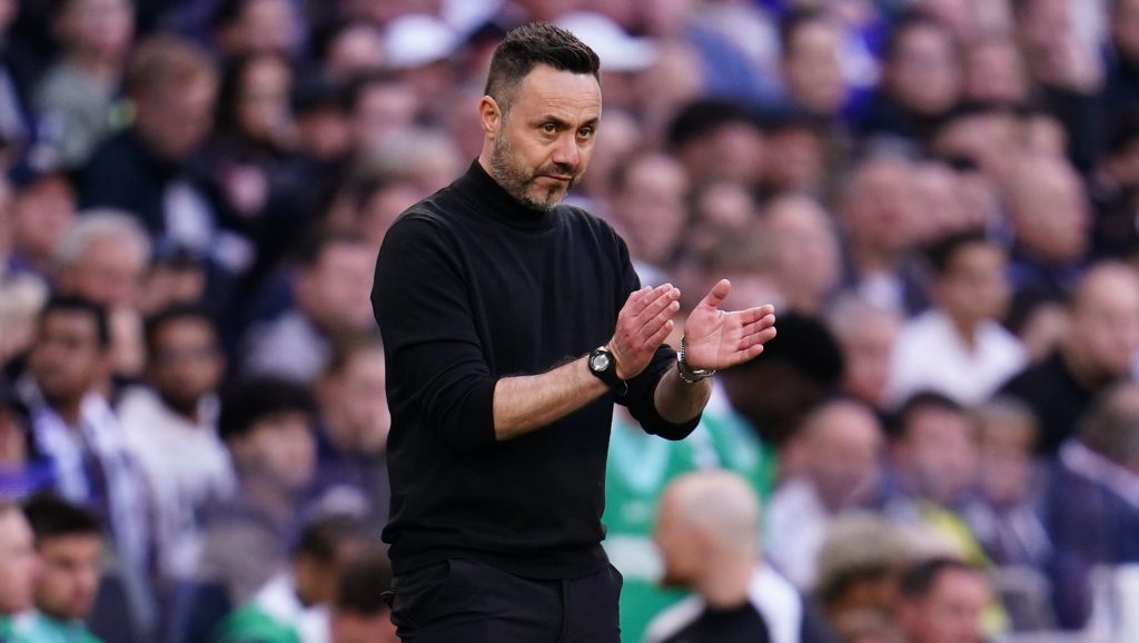 Meghökkentő módszerrel próbál lelket verni a Spurs-játékosokba Roberto De Zerbi