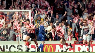 1996 április Southampon Manchester United szürke mez alex ferguson évforduló