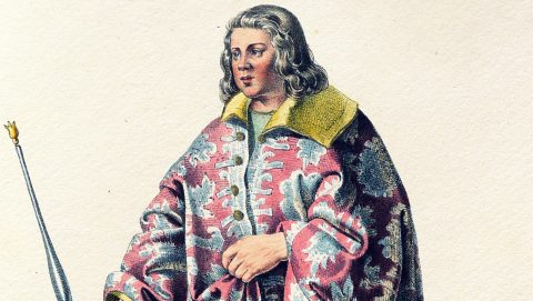 I. Géza magyar király 19. századi ábrázolása.