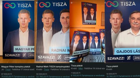 tisza párt, választás, választási plakát, magyar péter, vinted