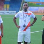 Az eritreai válogatott stábja.