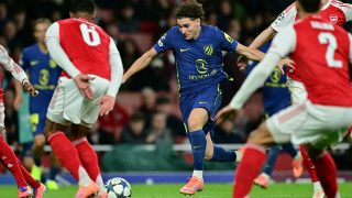 Julian Álvarez az Arsenal és az Atlético Madrid október BL-meccsén.