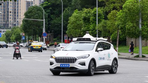 kyna baidu önvezető autók leállás