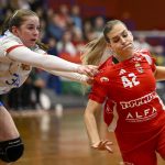 Klujber Katrin a Csehország elleni mérkőzésen.