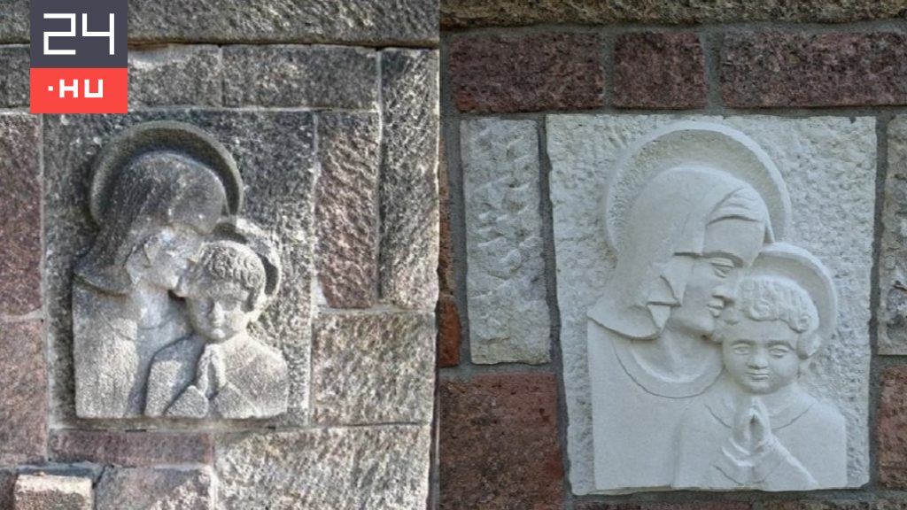 Gyengébb másolattal helyettesítették egy védett kőbányai ház Máriát és Jézust mutató díszét