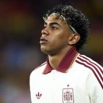 Lamine Yamal a Spanyolország-Egyiptom mérkőzésen.