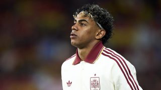 Lamine Yamal a Spanyolország-Egyiptom mérkőzésen.