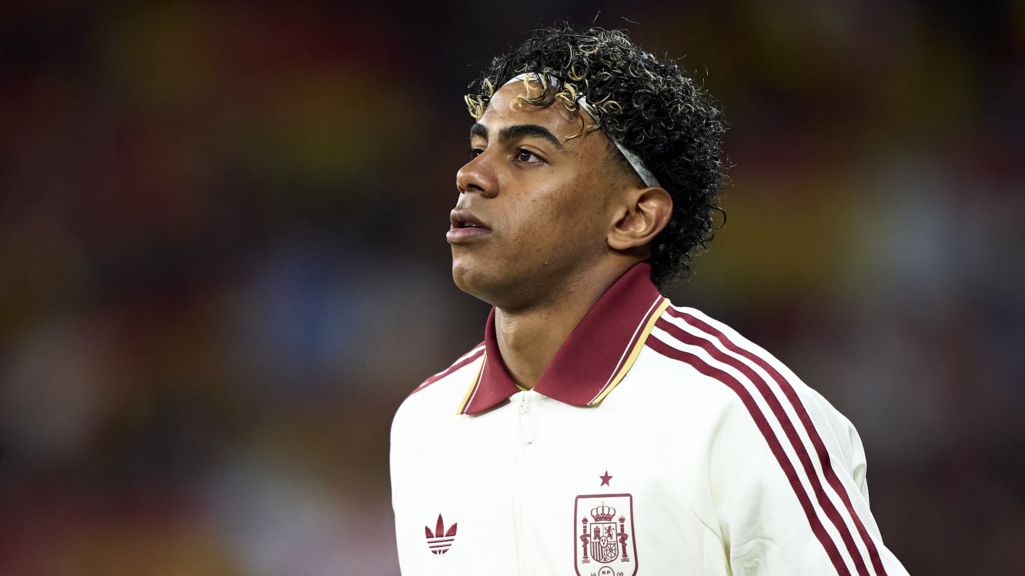 Lamine Yamal a Spanyolország-Egyiptom mérkőzésen.